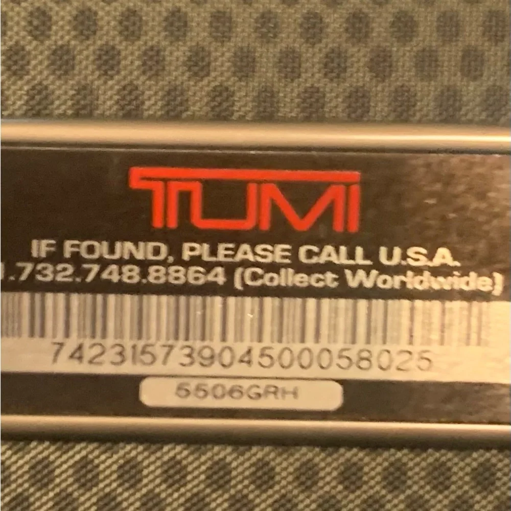 TUMI 5506GRH Black Tech Messenger Laptop Bag Briefcase